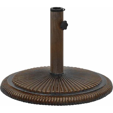 Maison Exclusive - Socle de parasol Bronze 45x45x30 cm Fonte (1/5)