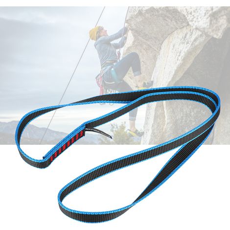 Stück Outdoor-Kletterseil-Bergsteiger-Sicherheitsgurt, flacher Schnellabstiegsgurt (120 x 1,6 cm) (1/5)