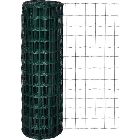 Pannelli di recinzione Ferro rivestito in PVC Verde vidaXL (1/4)