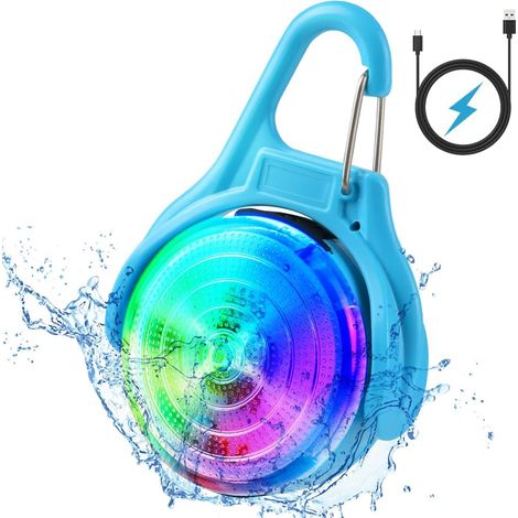 Filiyano-Collier lumineux de sécurité LED pour chien, 4 modes de clignotement, rechargeable par USB, pour animaux de compagnie, promenades nocturnes (1/5)