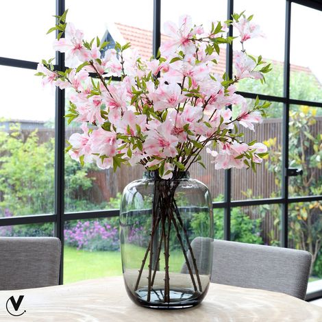 Vase Décoratif pour Bouquet de Fleurs Fraîches ou Artificielles Gris RTC - PANGIVO