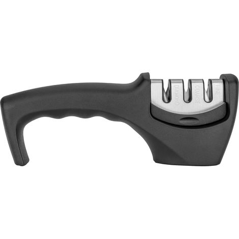Aiguiseur à couteaux Aiguiseur à couteaux Aiguiseur à couteaux professionnel 3-en-1 pour la cuisine, avec boîte de rangement et système antidérapant (1/2)