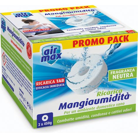 AIRMAX ASSORBIUMIDITA RICARICA TAB NEUT 450G 2PZ- 12,0 pz