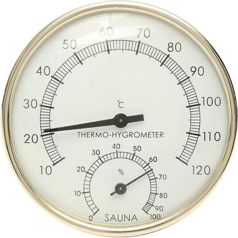 Thermomètre digital pour sauna avec hygromètre, mesure température et humidité, écran LCD, idéal cabine de bain, 1 pièce (1/5)