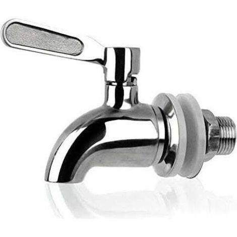 Rubinetti dispenser in vetro, rubinetto dispenser per bevande in acciaio inox, rubinetti dispenser per bevande