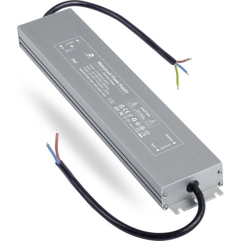Transformateur LED 24V 200W 8,3A Alimentation Étanche IP67 Transfo 220V/230V AC à DC, Pilote LED Basse Tension à Tension Constante pour Ampoule à Bande Lumineuse MR16 G4 (1/5)
