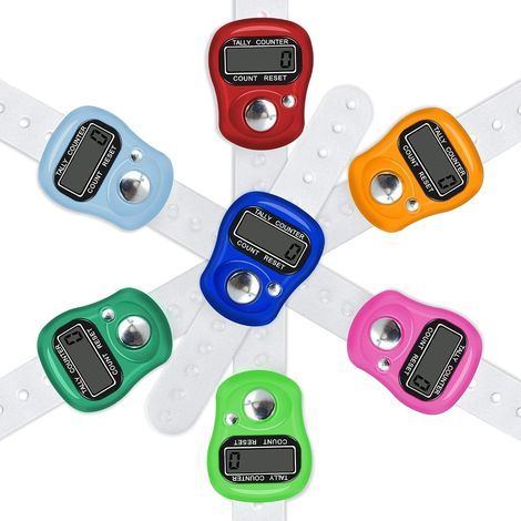 PHONEX Tally Counter Clicker : Single/Multi-Channel Digital Finger Counter Tasbih with LED, Beep Sound, Time Clock & Reset Button - Premium Quality Dhikr Counter & Tasbeeh Counter (1/5)
