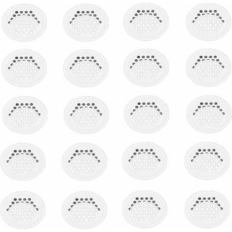 Grille Aerartion 20 Pièces Grille Ventilation 35mm Grille Aeration Grille de Ventilation Grille D'aération Trou Inox Blanc Ronde Grille Ventilation pour Cuisine Armoire Meubles (1/5)