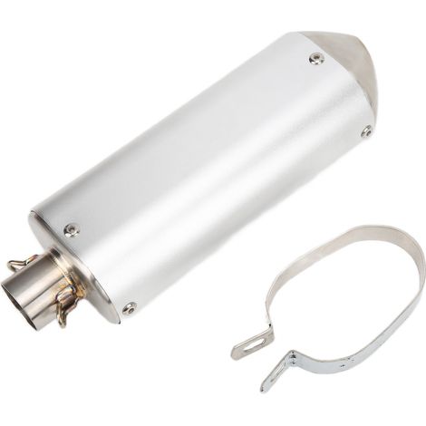 Pot d'échappement moto 32mm/1,3in, remplacement pour 110cc 125cc 150cc 160cc, silencieux universel pour quad et pit bike (1/5)