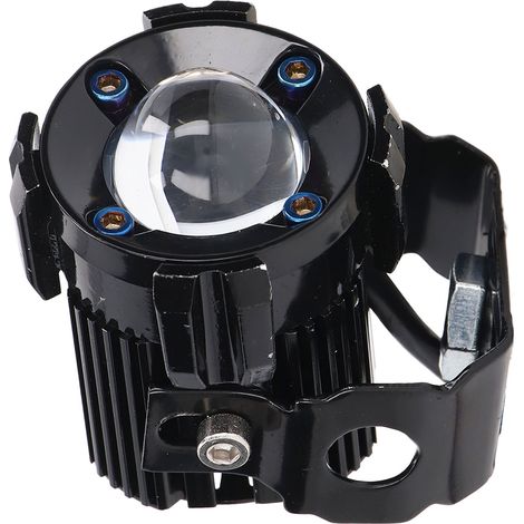 Paire de projecteurs LED 30W/60W, feux de route/croisement, éclairage jaune/blanc, étanchéité IP67, pour moto, quad et SSV (1/5)