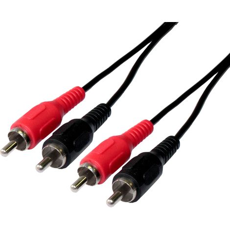 Kabel RCA 2 Stecker auf 2 RCA Stecker 3m