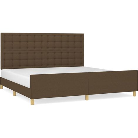 Maison Exclusive - Bettgestell ohne Matratze Dunkelbraun 200x200