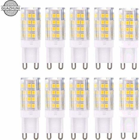 G9 LED Lampe Ampoules, Blanc Chaud 3000K 5W G9 LED Ampoule Lumiere équivalent aux ampoules halogènes de 40 W 420 lumens not dimmable, lot de 10 , (1/4)