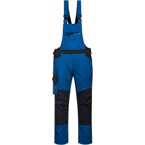 Cotte à bretelles stretch multipoches Portwest WX3 Bleu M (1/3)