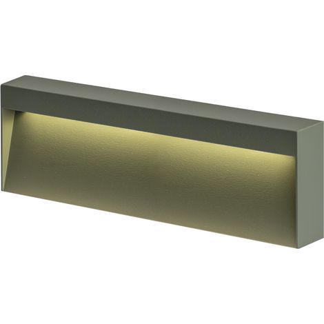 Applique KIKI a LED 8W 4000K IP65 - Struttura in Alluminio Verde per Esterni, Segnapasso a Parete 50° Angolo Luce - Rossini Group (1/5)