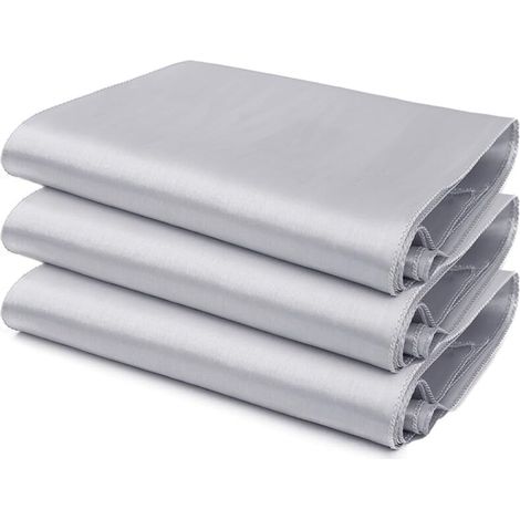 Lot de 10 chemins de table en satin de qualité supérieure pour mariages et anniversaires, adaptés aux tables rectangulaires et rondes (30,5 x 274 cm) - Argenté (1/5)