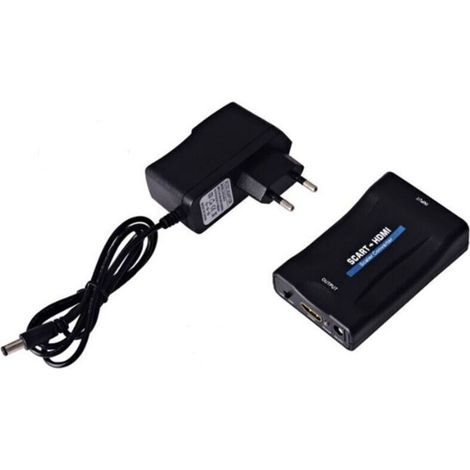 Promotional SCART to HDMI 1080P 60Hz Voltage Converter - Plug and Play SCART Adapter - Analog to Digital Converter - Audio Video Box Adapter (1/5)