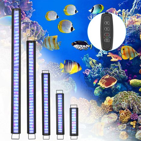 Randaco Éclairage Aquarium LED 107-130cm - 45W - Pour Poisson Plantes Aquatiques - Étanche IP67