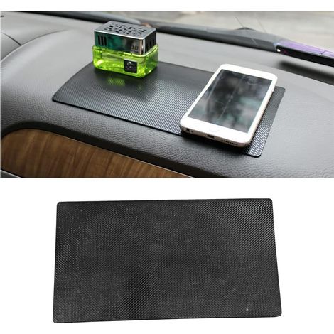Antidérapants pour Tableau de Bord de Voiture, Réutilisable Silicone Tapis Antidérapant pour Voiture Support de Téléphone et GPS, Maison, Bureau, sans Trace Paste (Carrés) (1/5)