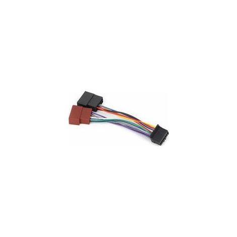 Faisceau de câbles adaptateur pour autoradio Pioneer (modèles 2003 et suivants) : connecteur 16 broches vers mini-ISO 8 broches. (1/5)