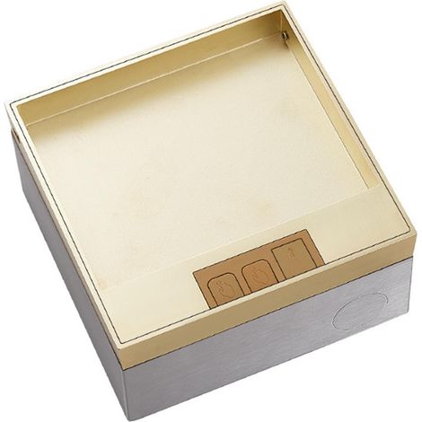 Prise de sol intégrée 4000W, couleur or, 2 broches et prise réseau, électrique encastré pour la maison