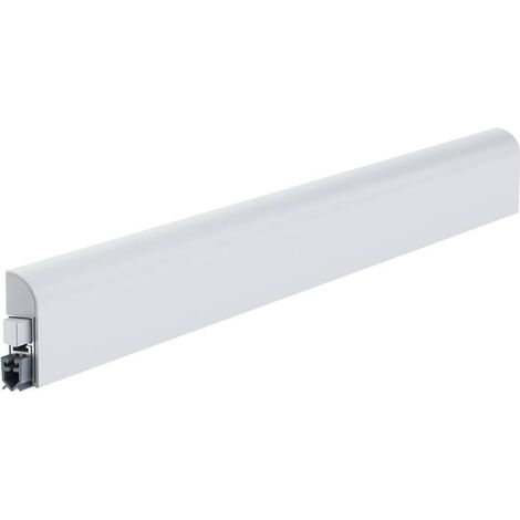 Plinthe porte acoustique en aluminium – Fixation en applique – Recoupable jusqu'à 125mm – Isolation thermique et phonique – Blanc 830mm – Athmer