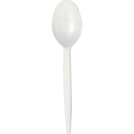Cucchiai Monouso Bioplastica Compostabile Bianco - 50 Pezzi