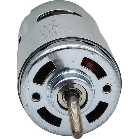 Moteur 775 CC à couple élevé 17 000 tr/min pour LS-775ZF 12 V 18 V Pièce de rechange pour projets de bricolage Modèle d'avion Tondeuse à gazon Réparation Argent (1/5)
