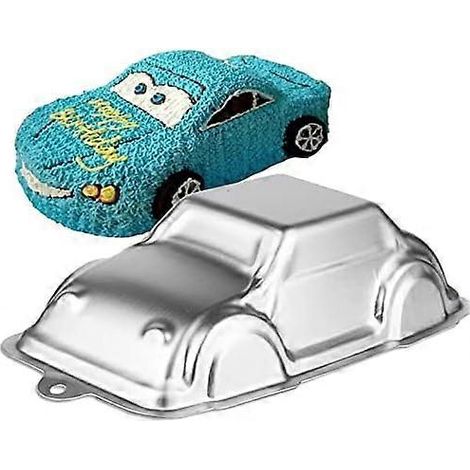 Moule à gâteau en forme de voiture, 3D, en aluminium antiadhésif, pour décorer un gâteau lors d'un anniversaire, d'un mariage ou d'un anniversaire de mariage. (1/5)