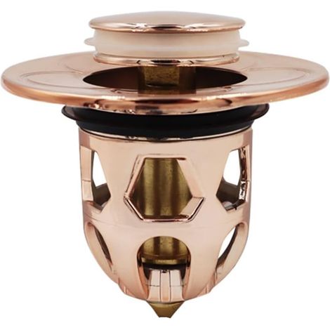 1 bouchons de lavabo, rose, pour salle de bain et salle d'eau (1/5)