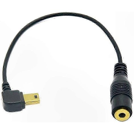 Adaptateur microphone GoPro Hero 4/3 - Câble mini USB vers jack 3,5 mm pour accessoires de caméra d'action (1/5)