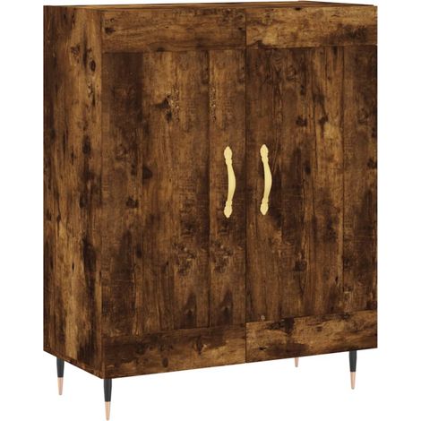 Maison Exclusive - Credenza Rovere Fumo 69,5x34x90 cm in Legno Multistrato