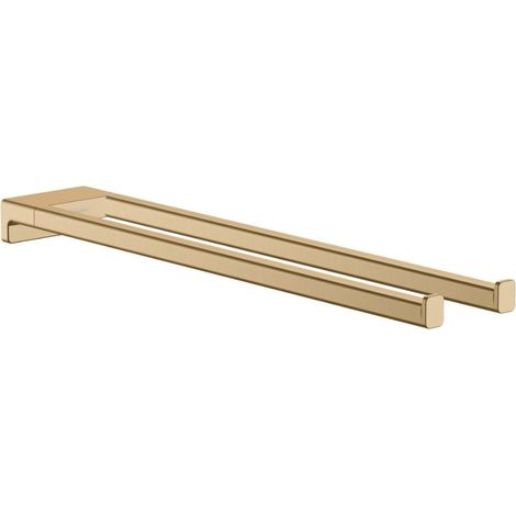 AddStoris portasciugamani doppio da parete 44,5 cm, bronzo spazzolato (41770140)
