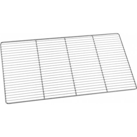 Grille Inox 60x40 - 1 Unité - Acier Inoxydable - 3 Traverses - Cuisson Pro - 60x40cm (1/3)