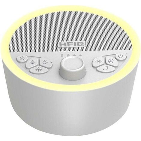White Noise Machine, Portable White Noise Sleep Aid, White Noise Machine with 29 Sounds, Memory Function, Adjustable Timer, Relaxation for Adults and Babies (1/4)