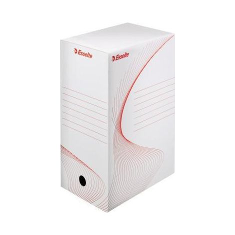 ESSELTE Archivschachtel Esselte 15 x 24,5 x 34,5 cm (B x H x T) DIN A4 mit Archivdruck Wellpapperecycelt weiß (1/4)
