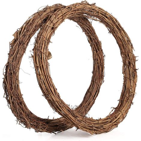 pezzi di ghirlanda di vite naturale grande da 35 cm, ghirlanda fai da te per decorazione murale, primavera, Pasqua, porta, festa, matrimonio. (1/5)