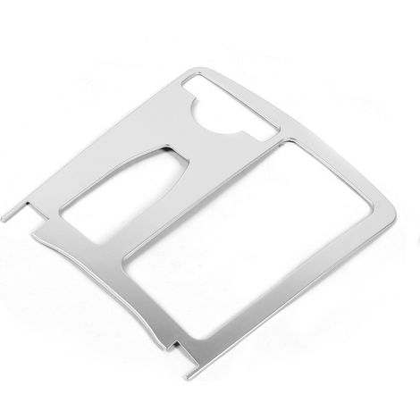 Enjoliveur de porte-gobelet de console centrale 2046800307, résistant aux rayures, pour Mercedes-Benz Classe C W204 (2007-2014), couleur argent. (1/5)