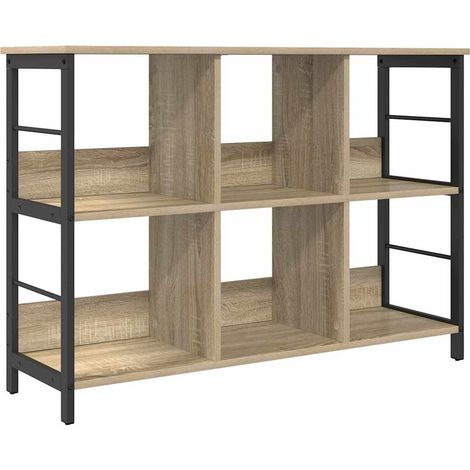 vidaXL Bookshelf Sonoma Oak 102 x 32 x 72.5 cm Engineered Wood