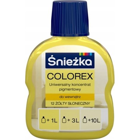 Śnieżka Colorex pigmento de pintura Amarillo Soleado mate 100ml