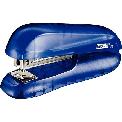 Agrafeuse de bureau Funky F6. Blister, Bleu Translucide, 5000271 (1/5)