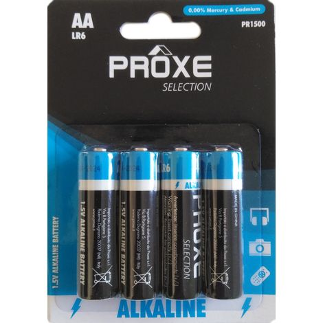 PILE STILO AA PROXE 1,5V LR6 4PZ
