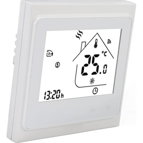 WLAN-Thermostat für Smart Homes, programmierbar per App und Sprachsteuerung, Temperaturregler für Wasser- und Gasheizung, 95–240 V Wechselstrom (1/5)