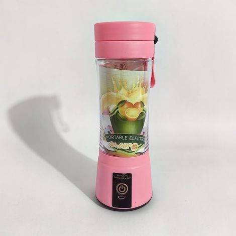 Blender Portable Fresh Juice Blender Mixeur Smoothie USB Rechargeable Mixer Blender pour Fresh Juice Smoothie Shakes Bébé Presse Fruits Portatif de Voyage à Domicile (rose) (1/4)