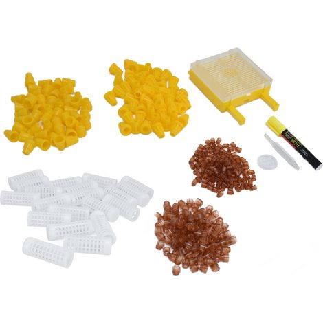 Kit de Greffage pour Élevage de Reines Abeilles, Outil de Marquage Réutilisable en Plastique pour Apiculture et Ruche (1/5)