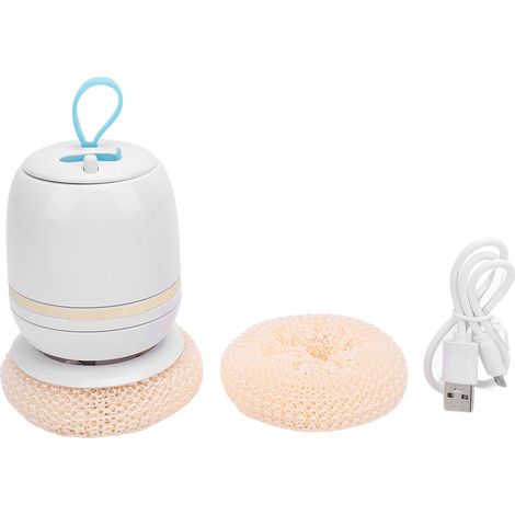 Brosse de nettoyage de cuisine, Pot électrique pour ustensiles de cuisine, plats, casseroles, sans fil, batterie 600MAH, or (1/5)