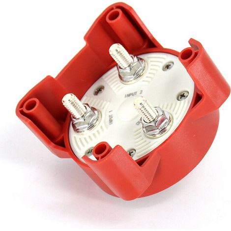 Red control panel, 4-segment battery switch, accessories for marine and shipbuilding fittings.