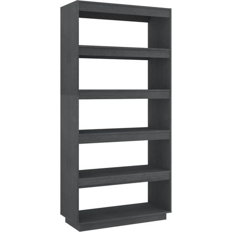 Maison Exclusive - Bücherregal/Raumteiler Grau 80x35x167 cm Massi