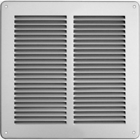 GRIGLIA IN METALLO DA SOVRAPPORRE CON RETE L. 240 X H. 240 MM Alluminio Argento FIRST