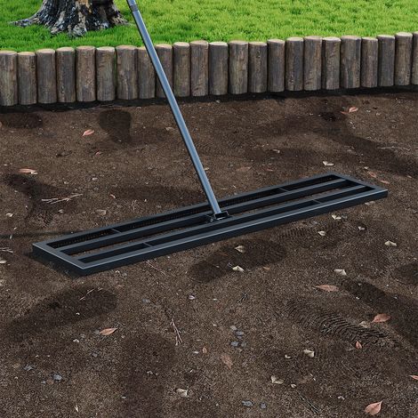 Garden Lawn Levelling Rake with Serrated Design (1/5)